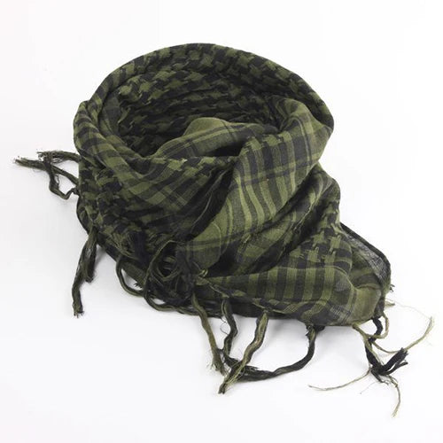 Hunting Scarf Military Shemagh Desert Keffiyeh Head Neck Scarf Arab Wrap with Tassel