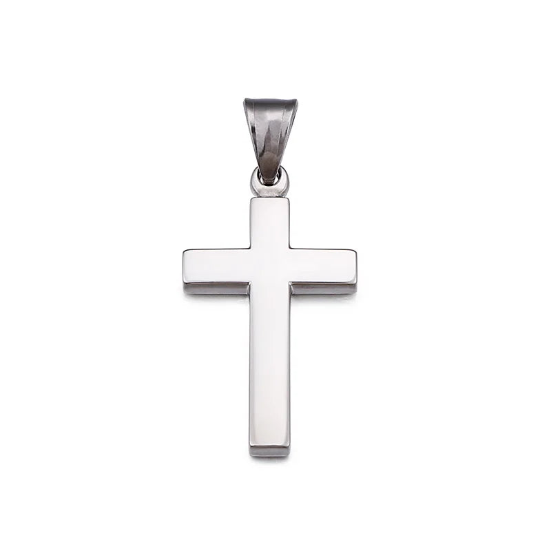Cruz Pendant For Women Men Polished Stainless Steel Waterproof Simple Shiny Pendant Never Fade