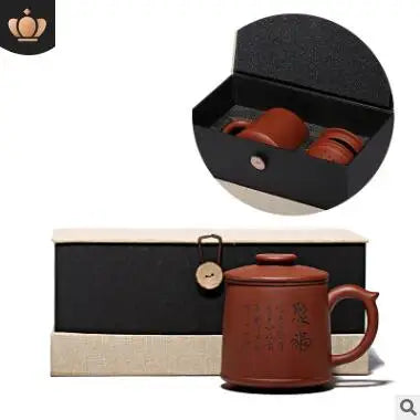 PINNY 600ml Yixing Purple Clay Tea Mugs Chinese Kung Fu Tea Set Ceramic Tea Cups Hand Made Tea Ceremony Accessories