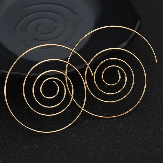 Minimalist Jewelry Fish Shaped Stud Earrings Simplicity Handmade Copper Wire Earring Women Brincos de gota Feminino Geometric