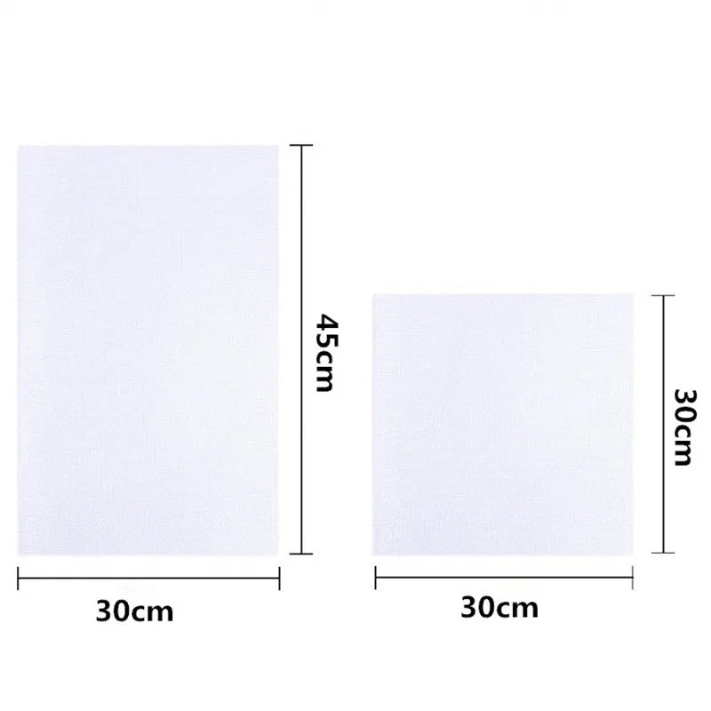 11CT 14CT Aida Cloth 30x30cm 30x45cm Cotton Embroidery Cross Stitch Fabric  DIY Needlework Sewing Handcraft Cloth For Women Mom