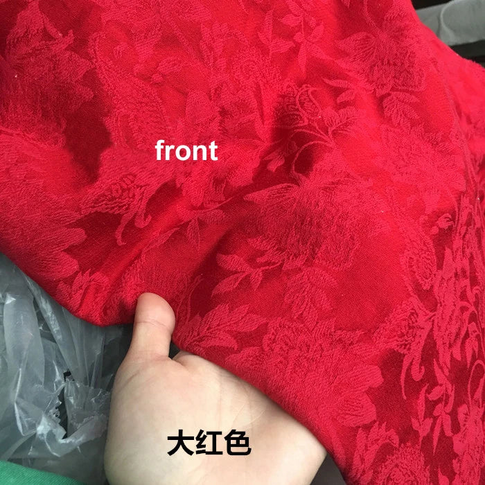 100cm*150cm Vintage paisley jacquard cotton cloth gown upholstery curtain fabric natural