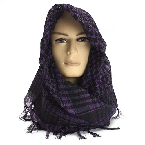 Hunting Scarf Military Shemagh Desert Keffiyeh Head Neck Scarf Arab Wrap with Tassel
