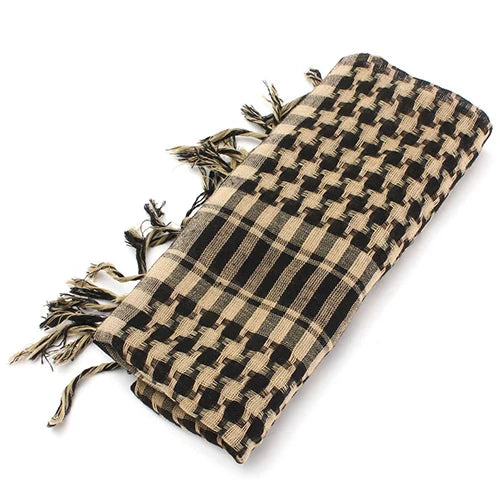 Hunting Scarf Military Shemagh Desert Keffiyeh Head Neck Scarf Arab Wrap with Tassel