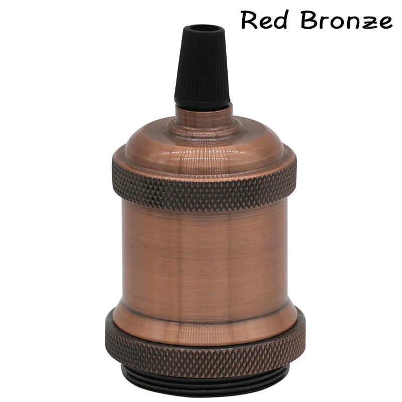Vintage Retro Edison Lamp Pendant light E27 Socket Pendant lights Screw Bulb base Aluminum Light Industrial Retro Lamp Holder