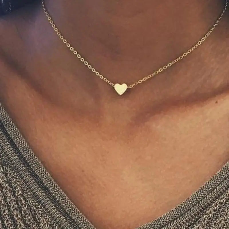 New Fashion Steampunk Dainty Circle Collier Round Minimalist Chain Pendant Necklace For Women Jewelry Gift Cheap Collar