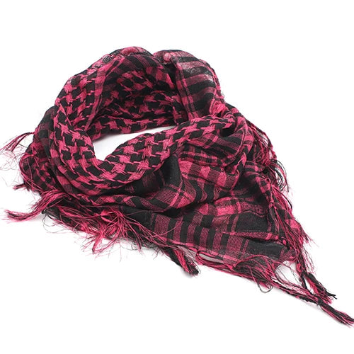 Hunting Scarf Military Shemagh Desert Keffiyeh Head Neck Scarf Arab Wrap with Tassel
