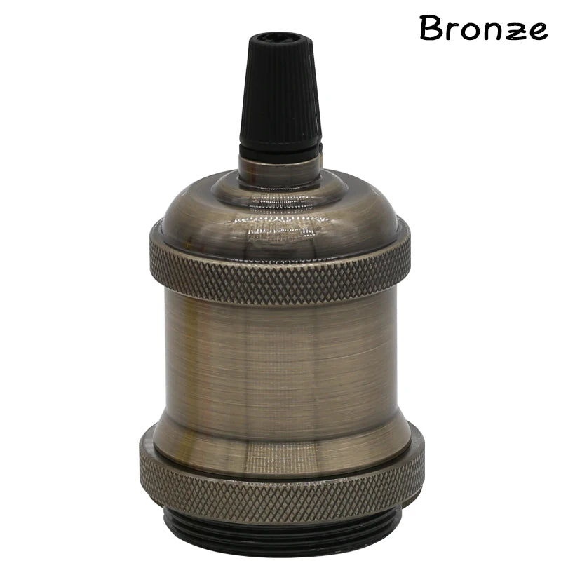 Vintage Retro Edison Lamp Pendant light E27 Socket Pendant lights Screw Bulb base Aluminum Light Industrial Retro Lamp Holder