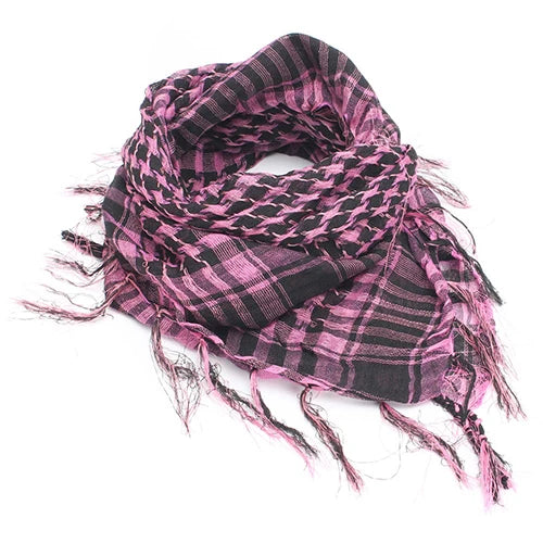 Hunting Scarf Military Shemagh Desert Keffiyeh Head Neck Scarf Arab Wrap with Tassel