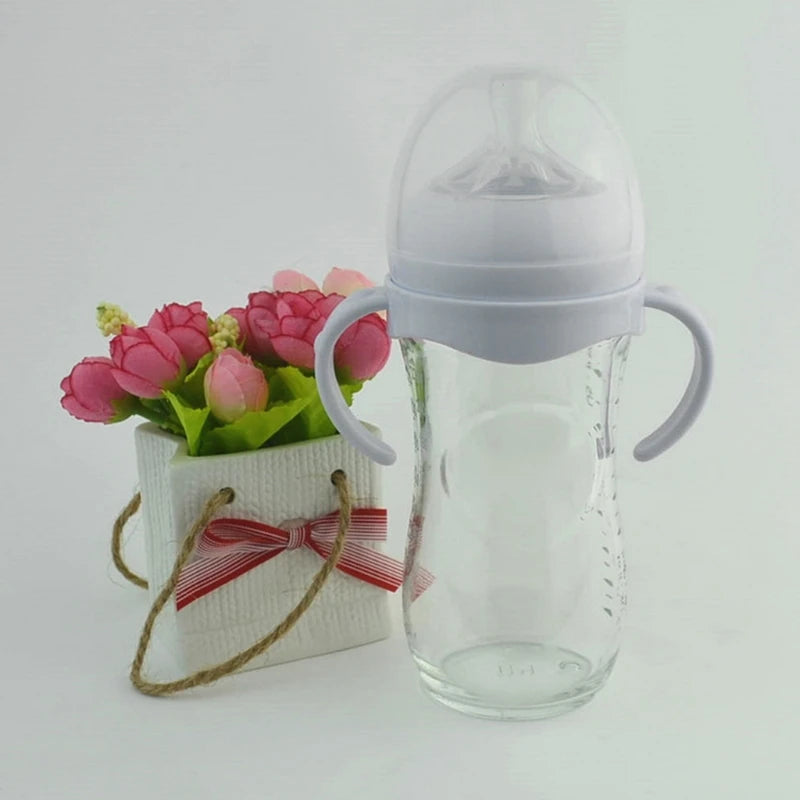 Bottle Grip Handle for avent Natural Wide Mouth PP Glass Feeding Baby Bottle Dropshipping
