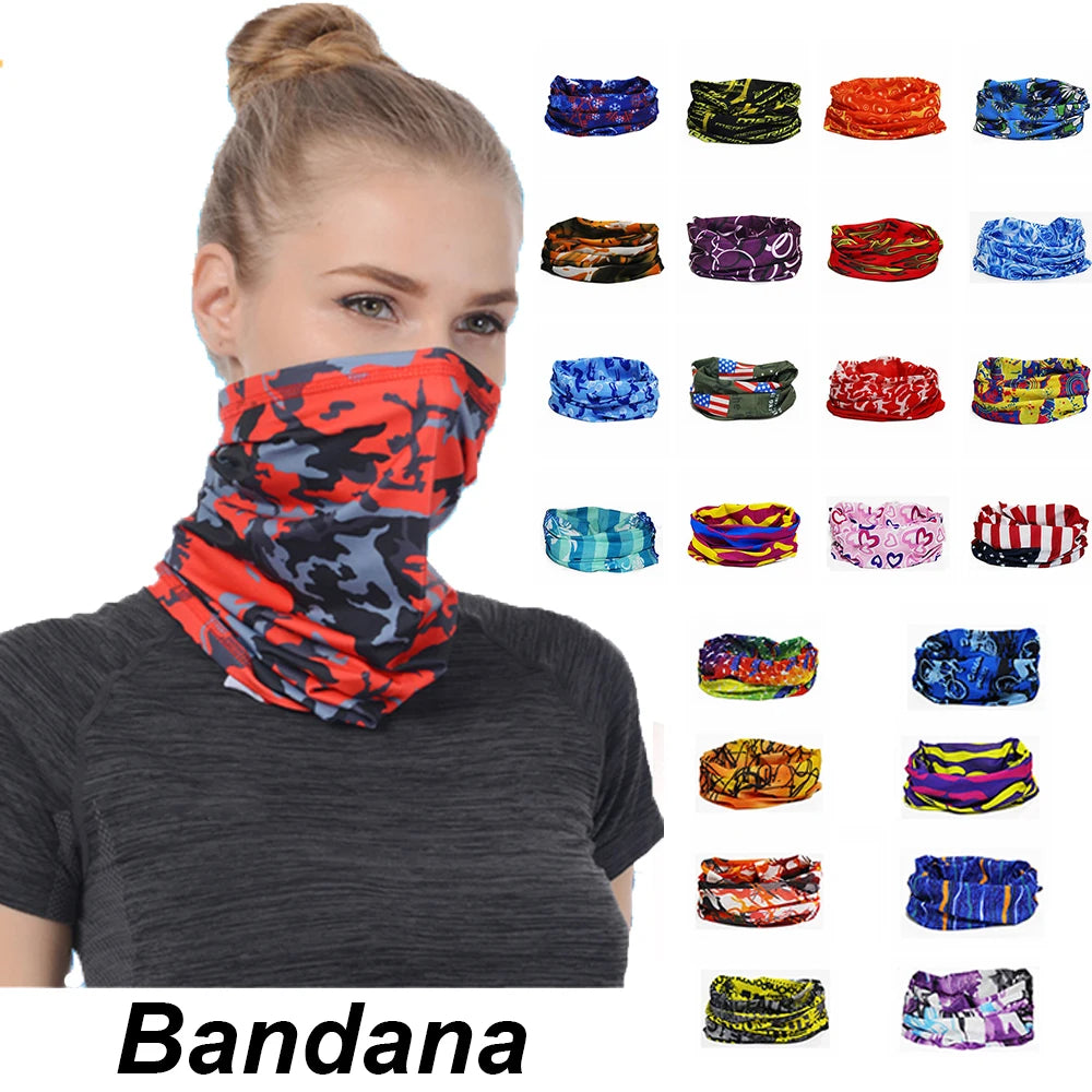 Climbing Hiking Scarf Sport Headwear Men Women Bandanas Motorcycle Turban Hand Band Magic Scarves Outdoor Cycling Headband Mask