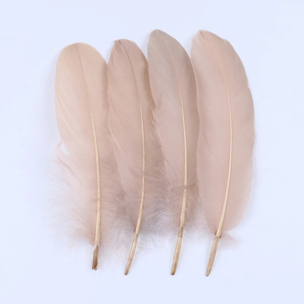 10/50/100pcs Natural Goose feathers Dyed various feather for crafts wedding jewelry party accessories 15-20cm/6-8 inch
