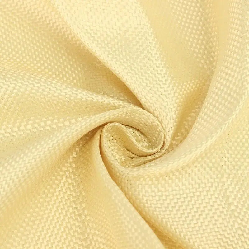 200g Fabric Woven Aramid Fiber Cloth Plain 100cm/39.4'' Width Yellow