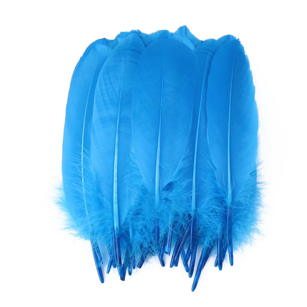 10/50/100pcs Natural Goose feathers Dyed various feather for crafts wedding jewelry party accessories 15-20cm/6-8 inch