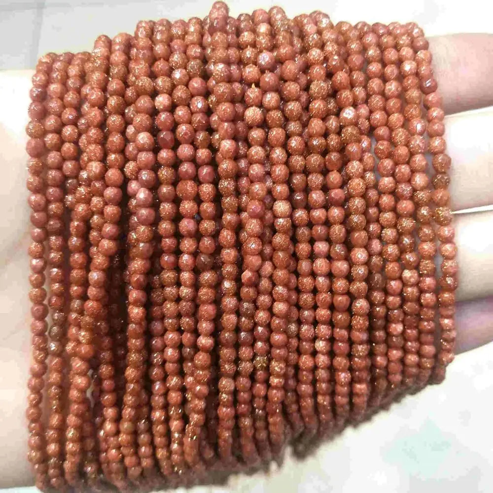 Faceted 2 3MM Natural Jades Rose Quarts Amethysts Small Round Stone Loose Bead For Jewelry Makng Charm DIY Bracele Necklace