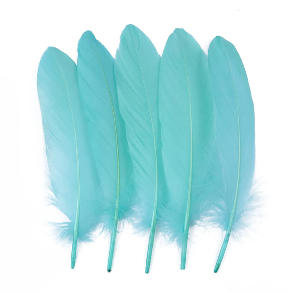 10/50/100pcs Natural Goose feathers Dyed various feather for crafts wedding jewelry party accessories 15-20cm/6-8 inch