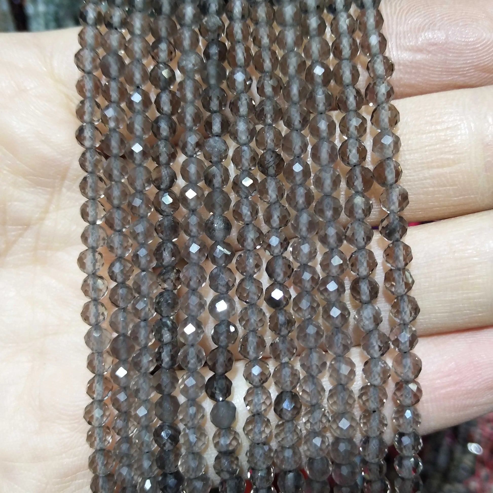 Faceted 2 3MM Natural Jades Rose Quarts Amethysts Small Round Stone Loose Bead For Jewelry Makng Charm DIY Bracele Necklace