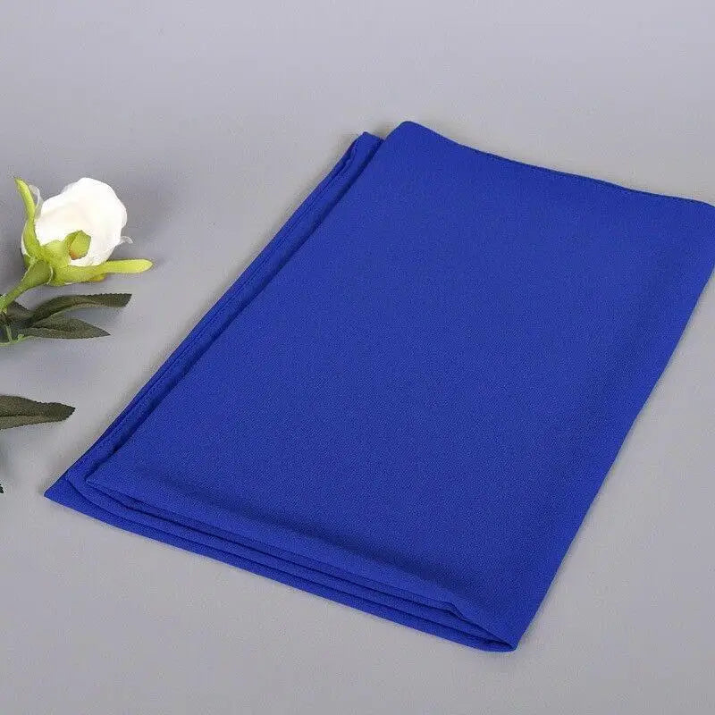 Ready to Wear Head Wrap Muslim Headscarf Women Shawl Stole Slip on Jersey Scarf Hijab Stretchy Bandana Shawl Islamic Veil Cover