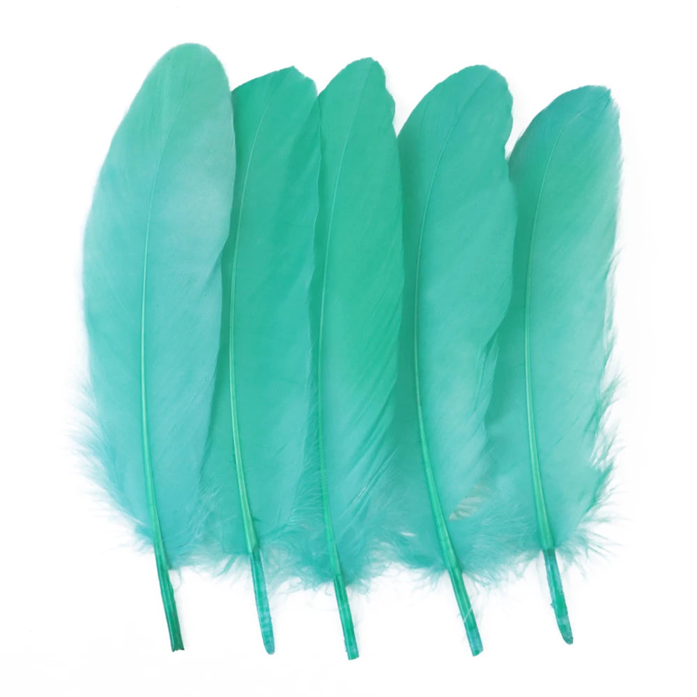 10/50/100pcs Natural Goose feathers Dyed various feather for crafts wedding jewelry party accessories 15-20cm/6-8 inch