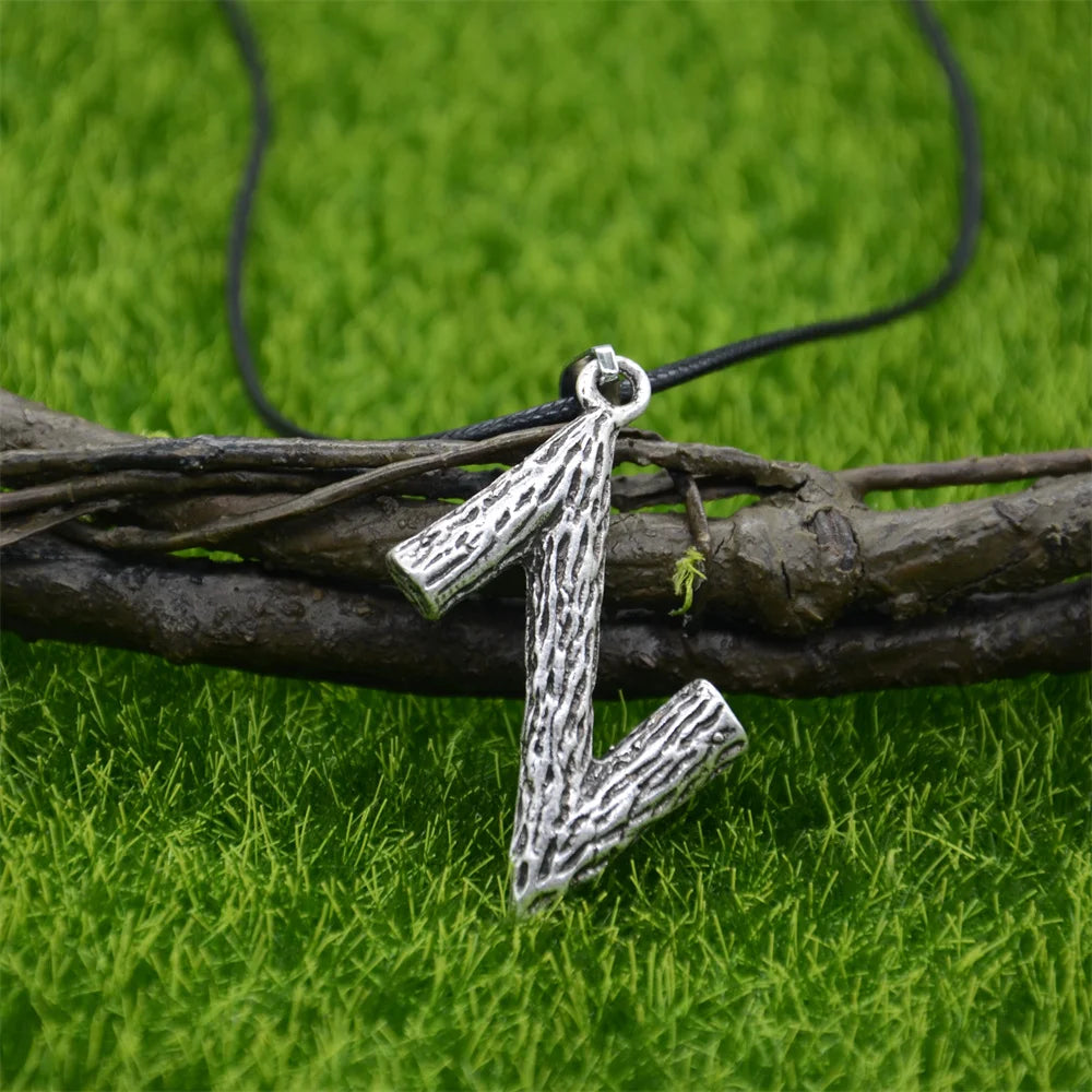 Runic Algiz Branches Divine Protection Sanctuary Viking Mens Jewellery Necklace Charms Pendants Amulet