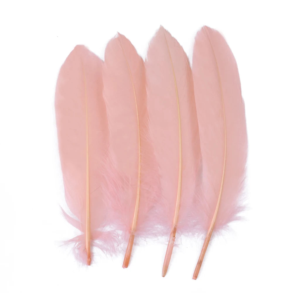 10/50/100pcs Natural Goose feathers Dyed various feather for crafts wedding jewelry party accessories 15-20cm/6-8 inch
