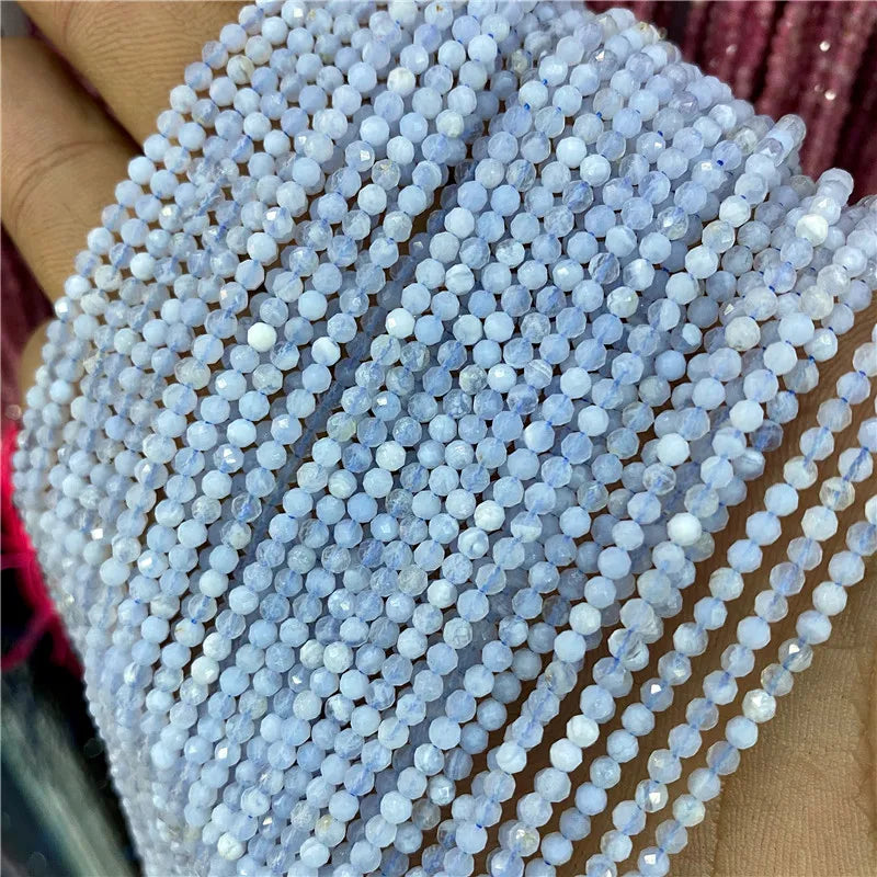 Faceted Natural 2 3 mm Stone Bead Zircon Rose Quartzs Amethysts Rubys Agates Seed Beads for Jewelry Making Beadwork DIY Supplies