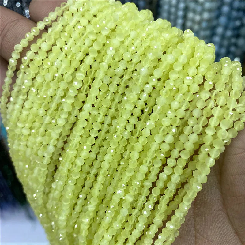 Faceted Natural 2 3 mm Stone Bead Zircon Rose Quartzs Amethysts Rubys Agates Seed Beads for Jewelry Making Beadwork DIY Supplies