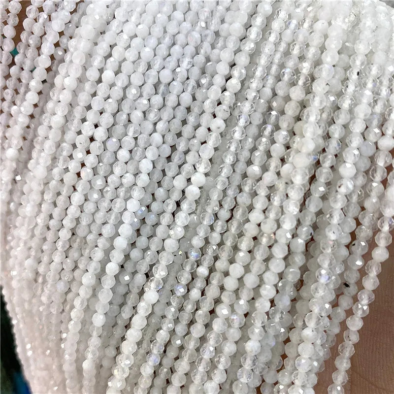 Faceted Natural 2 3 mm Stone Bead Zircon Rose Quartzs Amethysts Rubys Agates Seed Beads for Jewelry Making Beadwork DIY Supplies