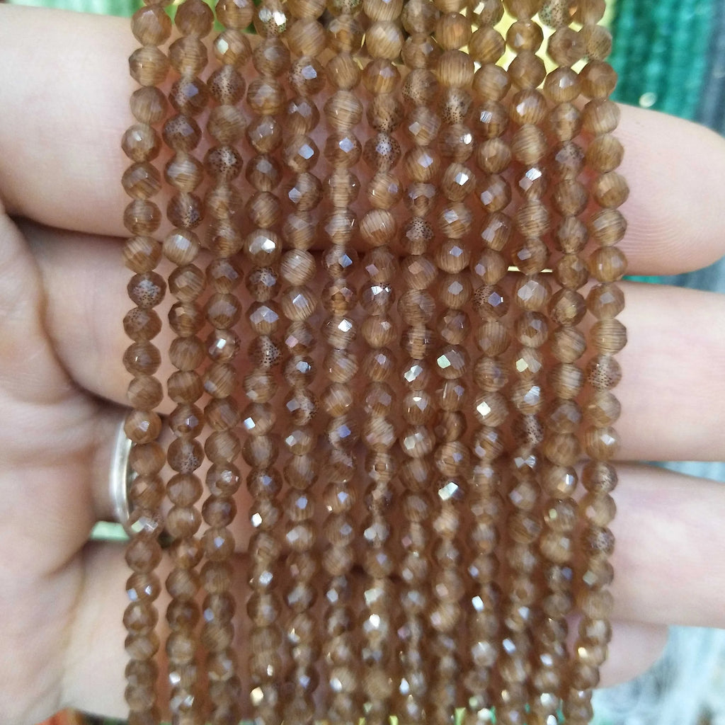 Faceted 2 3MM Natural Jades Rose Quarts Amethysts Small Round Stone Loose Bead For Jewelry Makng Charm DIY Bracele Necklace