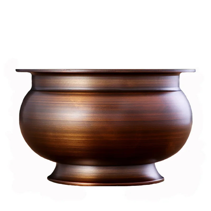 Golden Potted Household Decorative Articles, Buddha's Pure Copper Naked Incense Burner, Religious Articles Cornucopia