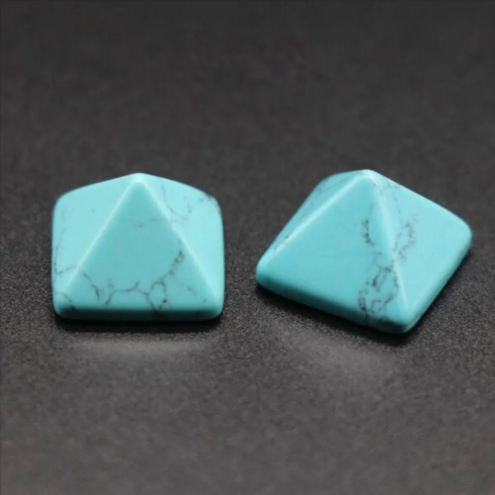 Pyramid Gemstone Natural Healing Stone Crystal Quartz Chakra Point Home Office Decor Crafts Polished Mini Ornament Stone Gift