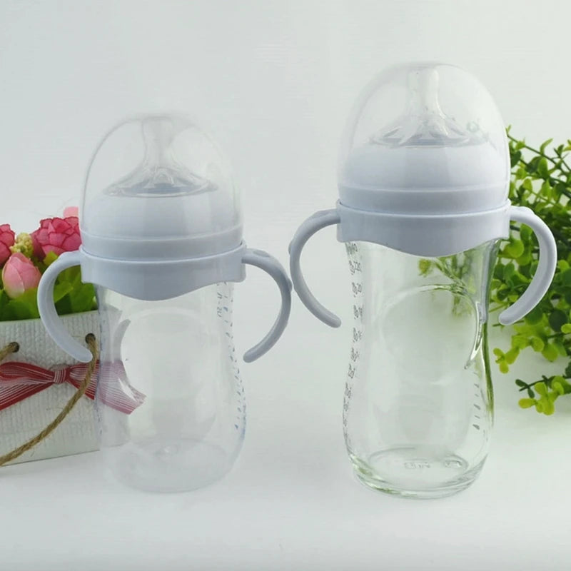 Bottle Grip Handle for avent Natural Wide Mouth PP Glass Feeding Baby Bottle Dropshipping