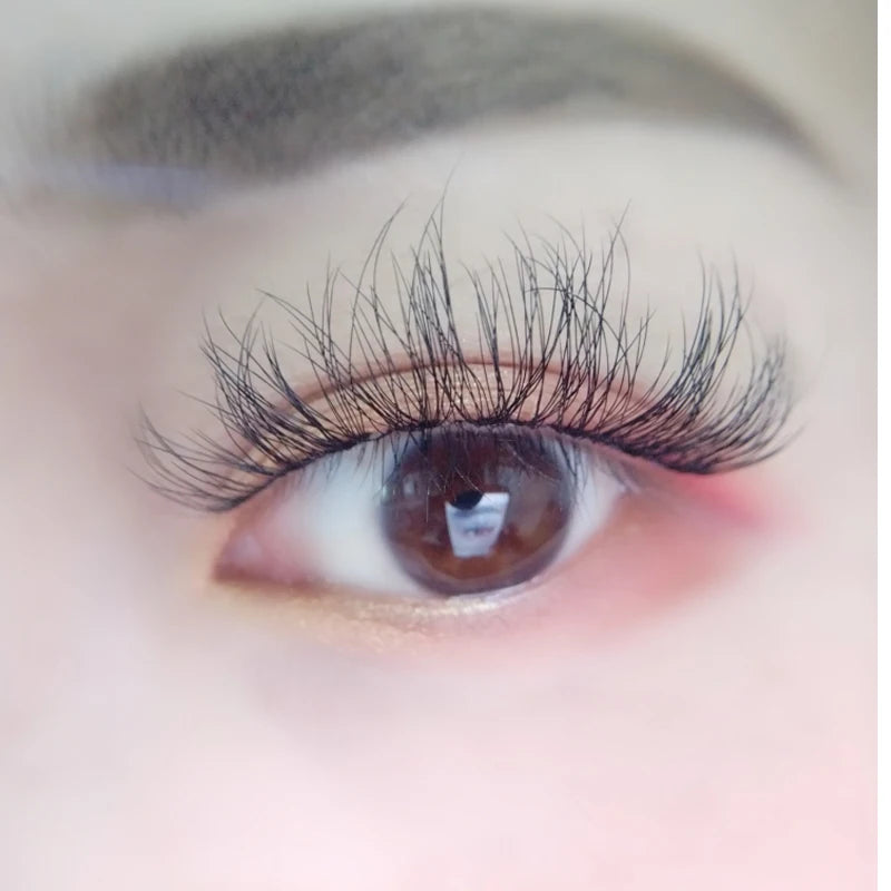 Mink 3D False Eyelashes Handmade Transparent Stem Natural Long Cross Eyelashes Winged Party Dating Makeup Thick Fake Eyelashes