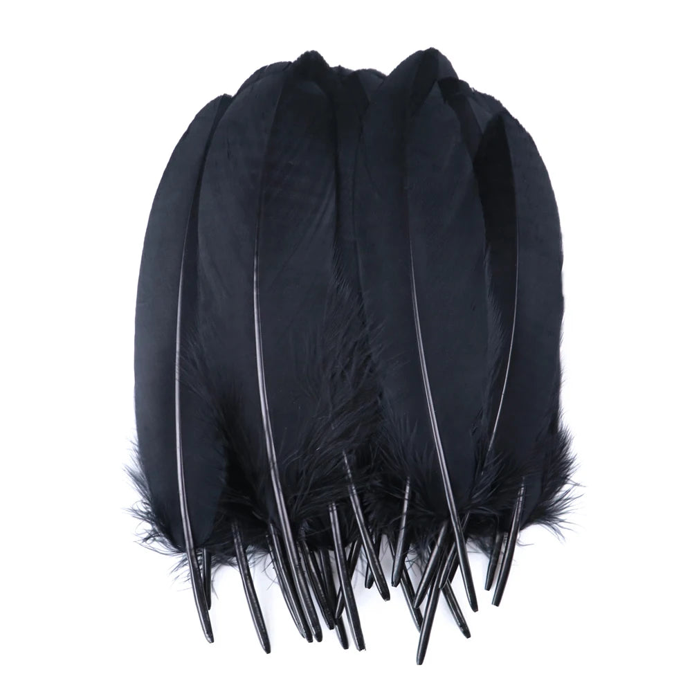 10/50/100pcs Natural Goose feathers Dyed various feather for crafts wedding jewelry party accessories 15-20cm/6-8 inch