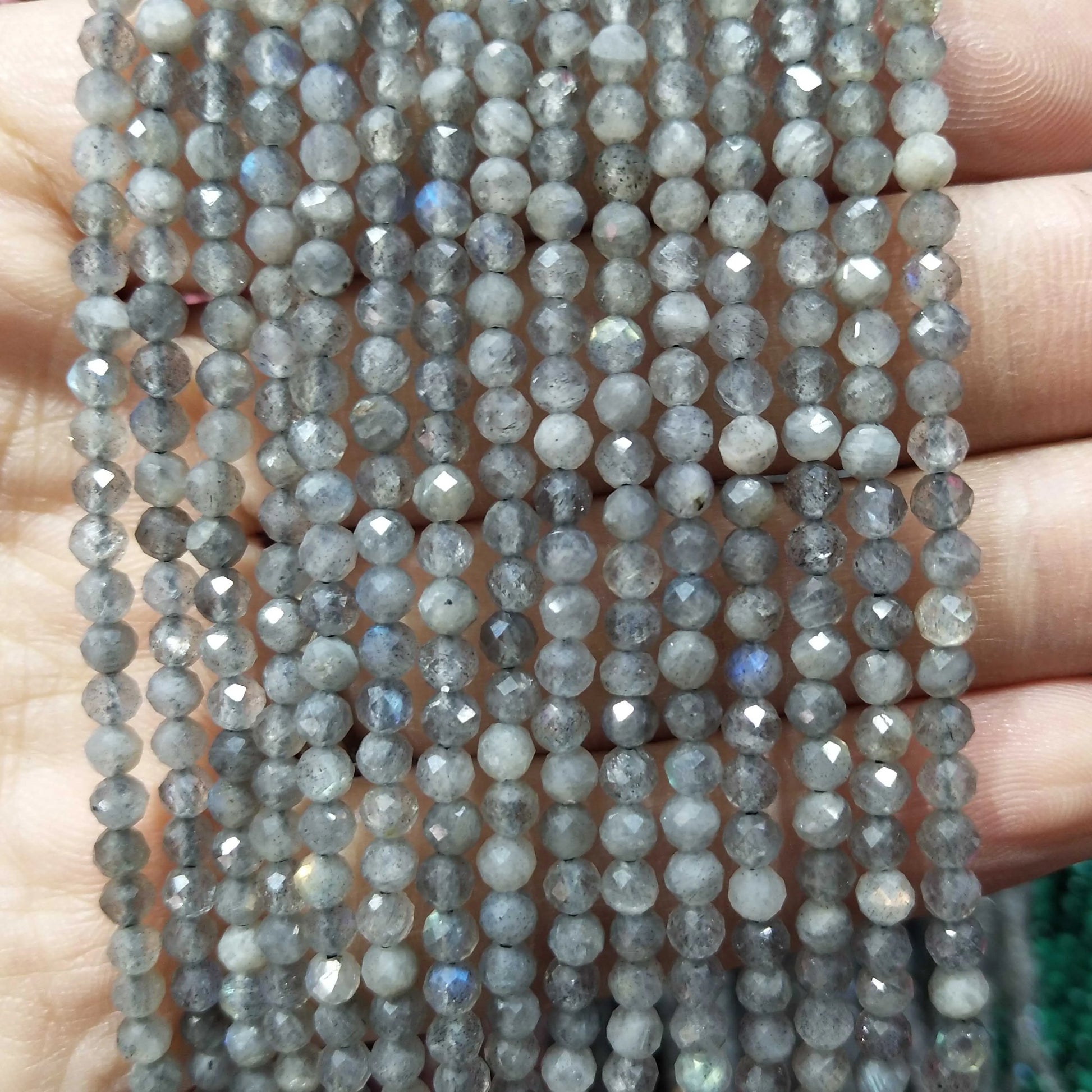 Faceted 2 3MM Natural Jades Rose Quarts Amethysts Small Round Stone Loose Bead For Jewelry Makng Charm DIY Bracele Necklace