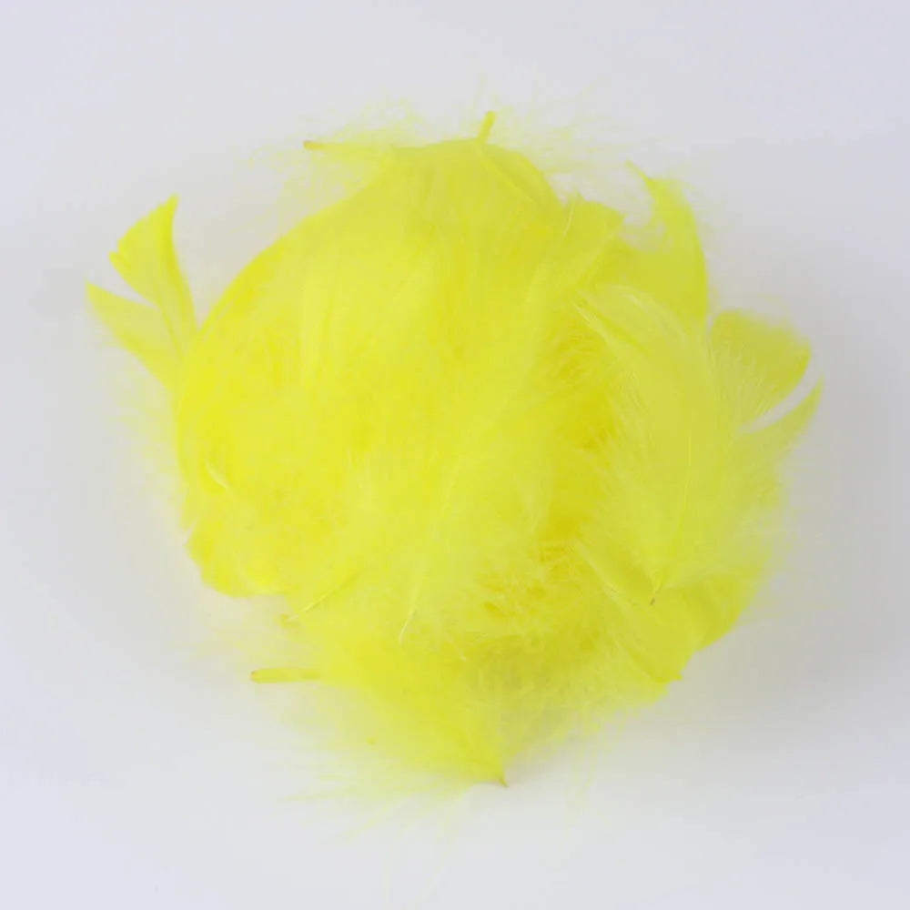 Natural White Goose Feather 5-8Cm Small Plume For Earrings Crafts Jewelry Making Wedding Decoration Fly Tying Feathers Wholesale