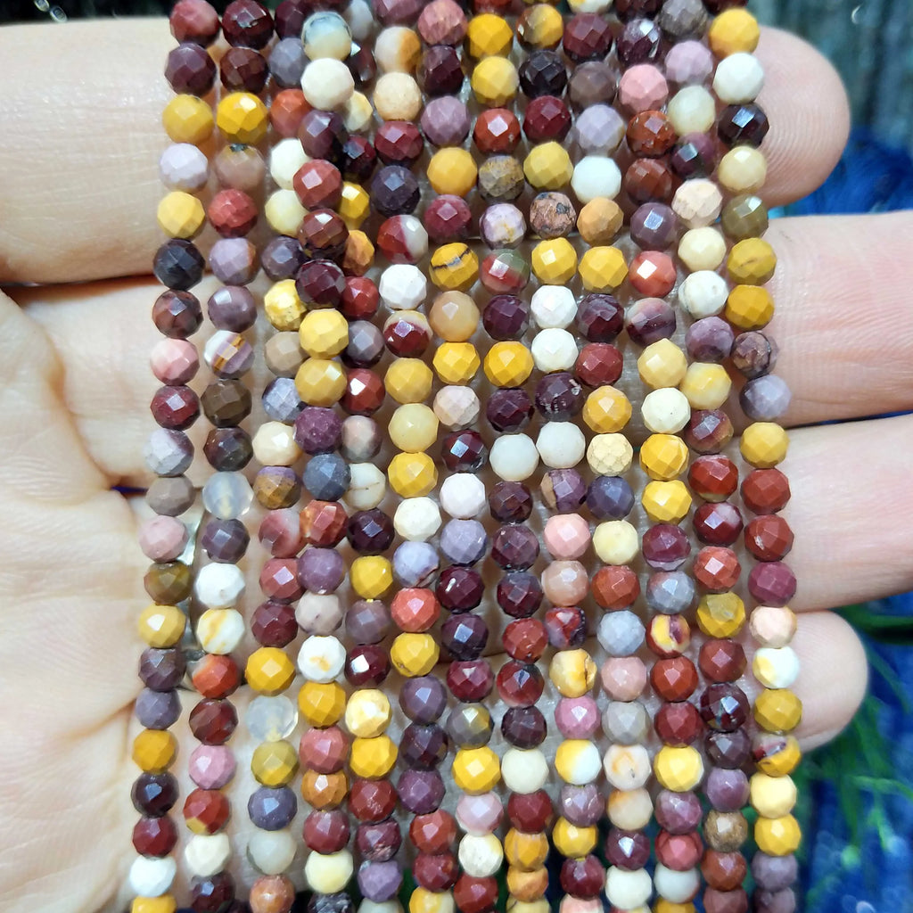 Faceted 2 3MM Natural Jades Rose Quarts Amethysts Small Round Stone Loose Bead For Jewelry Makng Charm DIY Bracele Necklace