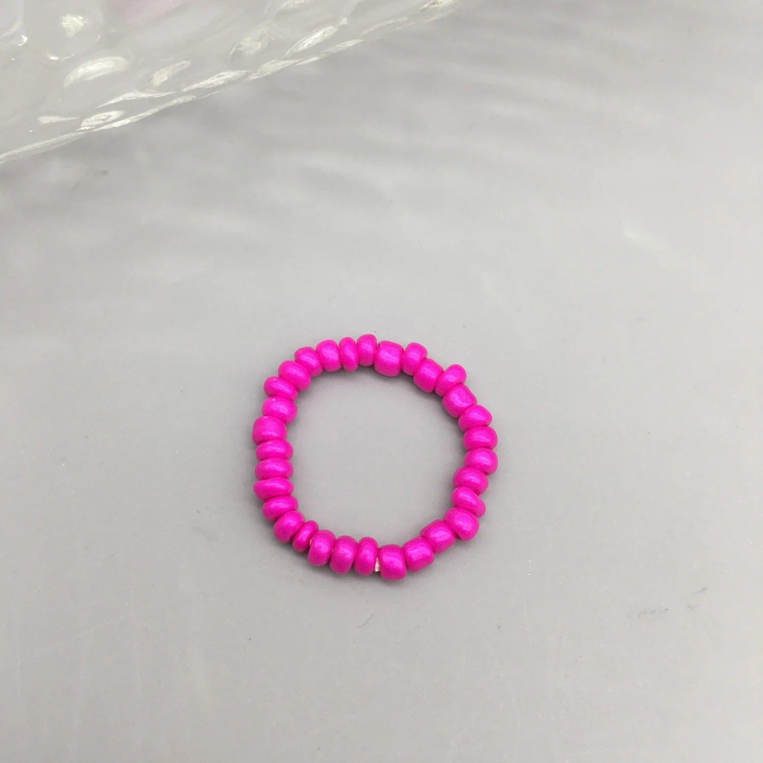 Simple Seed Beads Rings For Women Fashion Crystal Beaded Rings Cute Minimalist Coloful Beads Geometric Stacked Fine Rings
