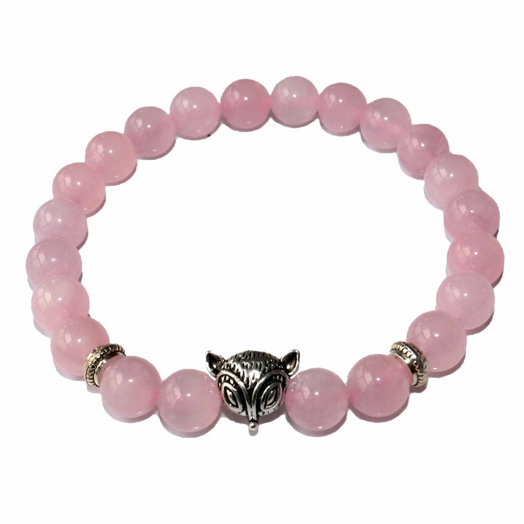 Natural Stone Men's Beaded Jewelry Crystal Agates Jades Tiger Eye Stone Beaded Fox Bracelets Party Gift Stretch Yoga Jewelry
