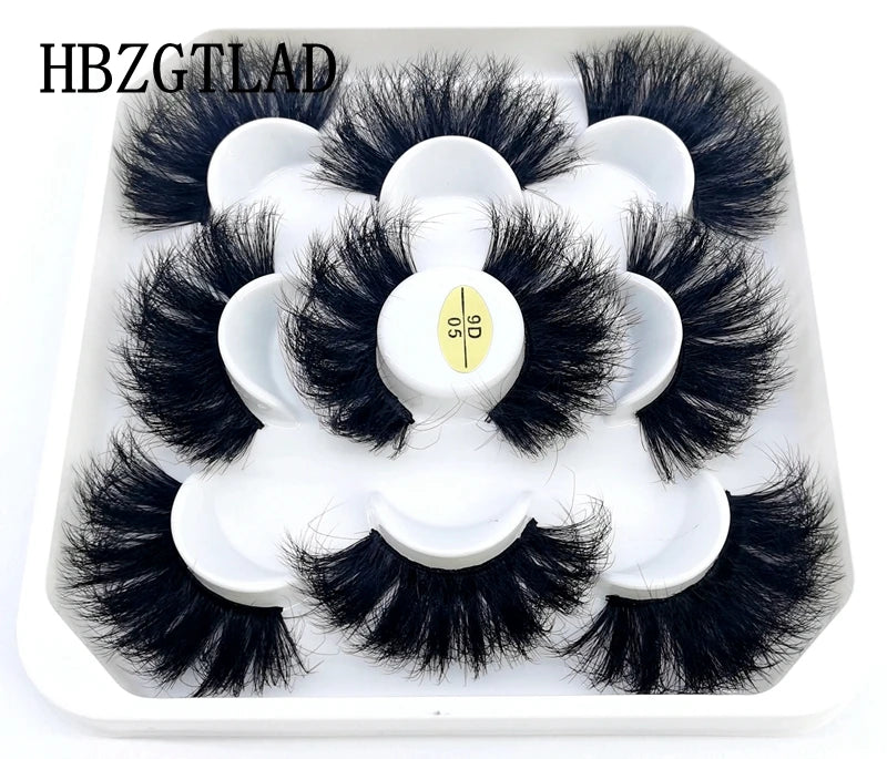 New 4-8 Pairs Mink Eyelashes 10-25mm Lashes Fluffy 3d Mink Lashes Makeup Dramatic Long Natural Eye Lashes Extension Maquillaje