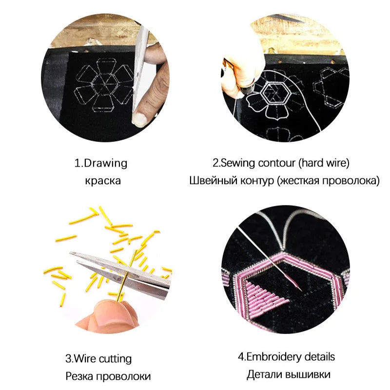 10g/lot Copper Hard Wire Embroidery Badge Mat,Hard Old Work Embroidery,French Bullion Wire ,DIY Hand Made Jewelry Accessories