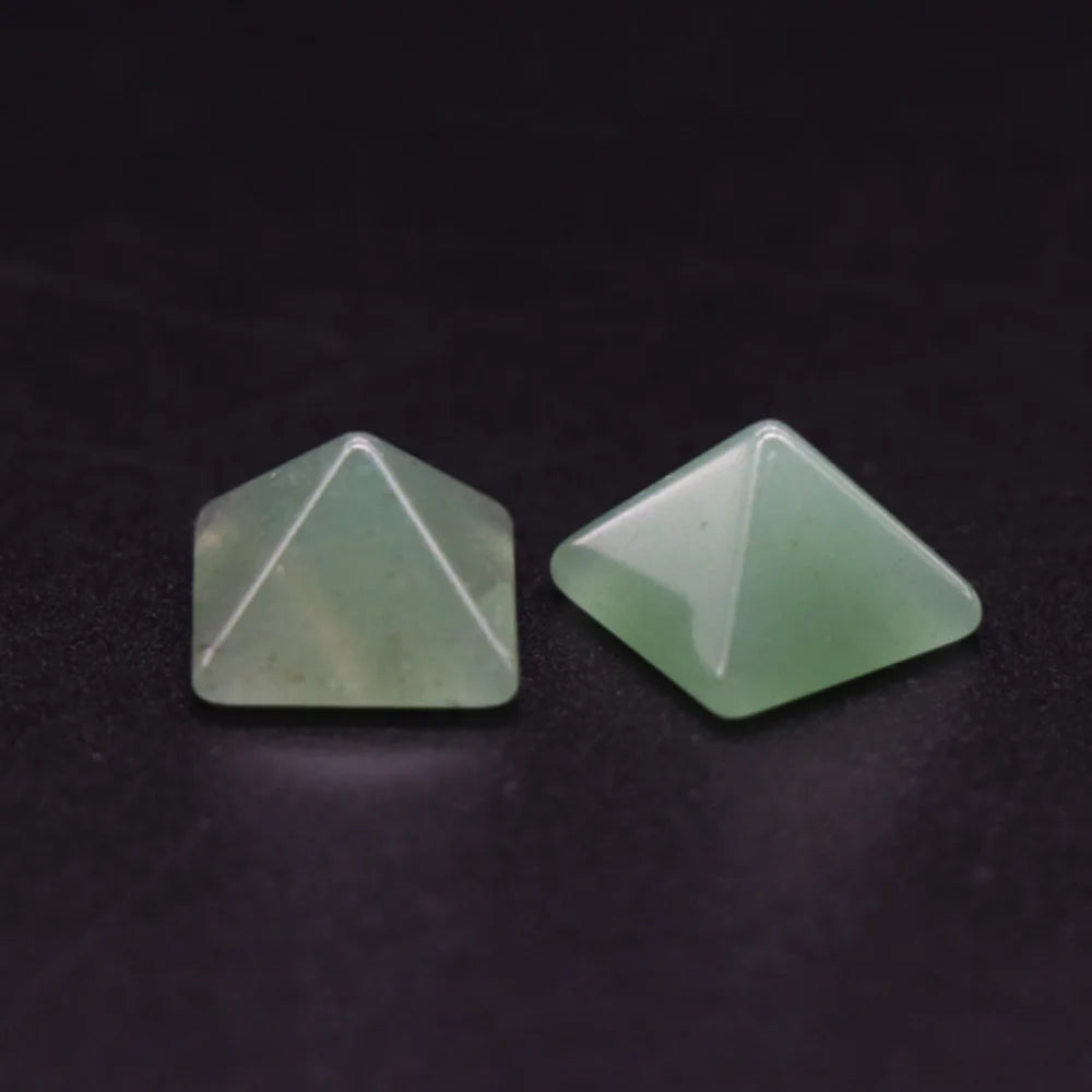 Pyramid Gemstone Natural Healing Stone Crystal Quartz Chakra Point Home Office Decor Crafts Polished Mini Ornament Stone Gift