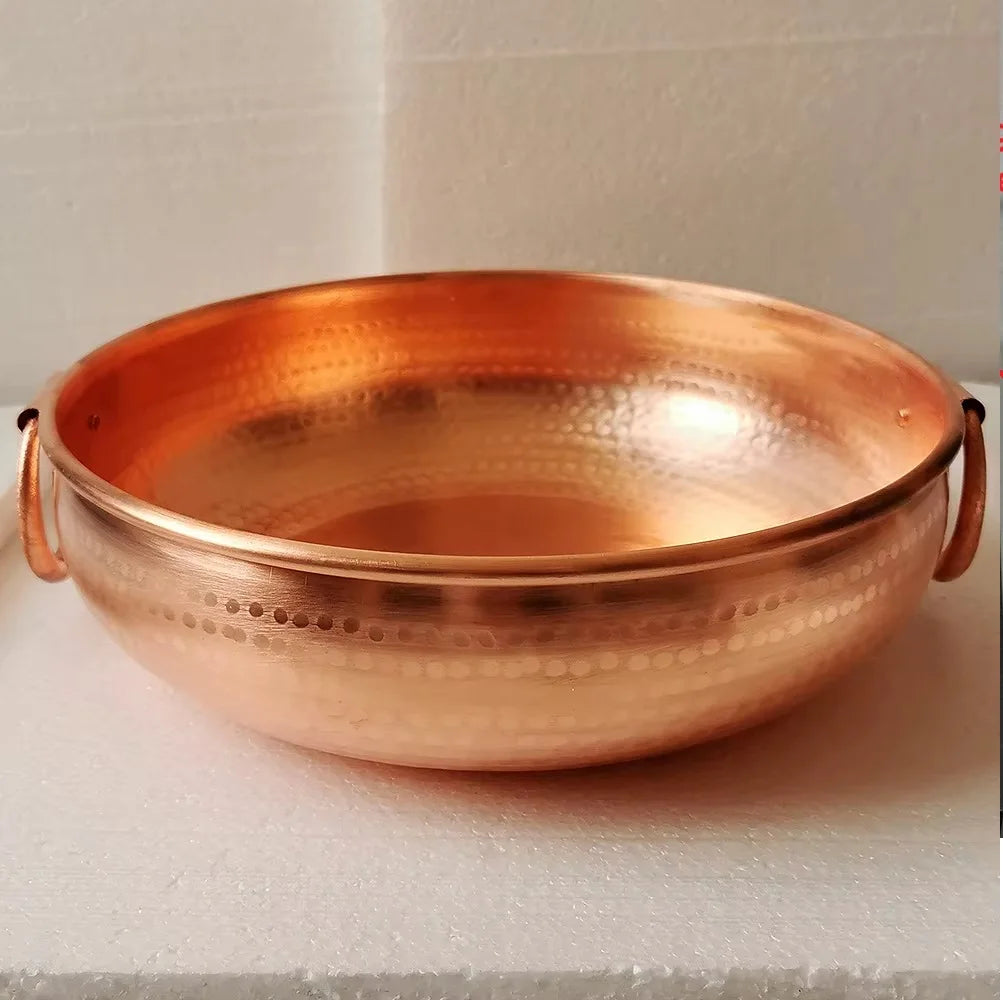 Thickened Red copper hot pot pure manual old-fashioned saucepan stewpot