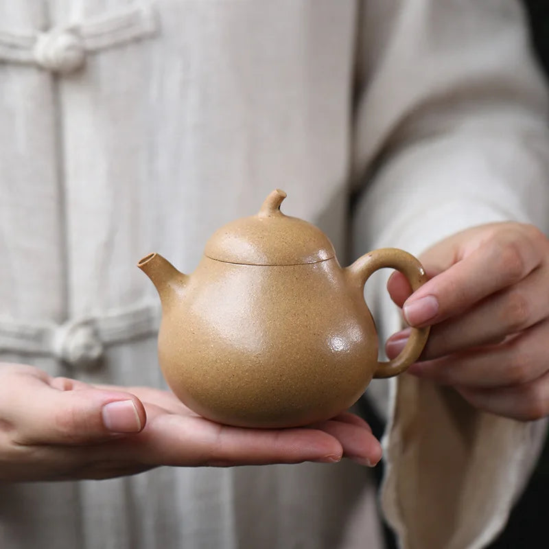 Master Craftsmanship Handmade Purple Clay Teapot Original Ore Clay Handmade Teapot Tea Set High-end Gift Eggplant Teapot