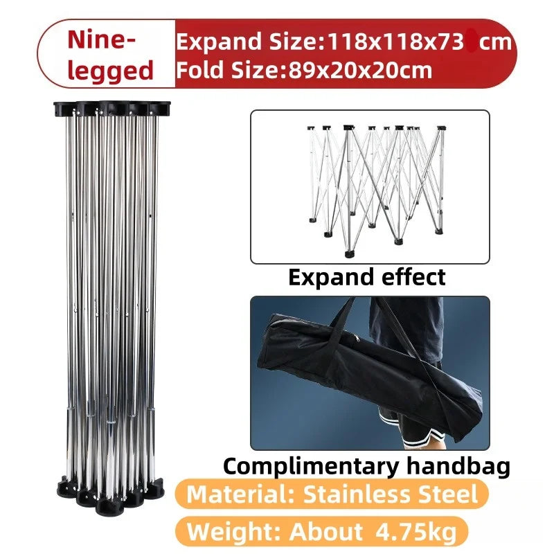 ALLSOME Strut Work Table Stainless Steel Portable Work Sawhorse Support Quick Telescopic Workbench Woodworking Tool