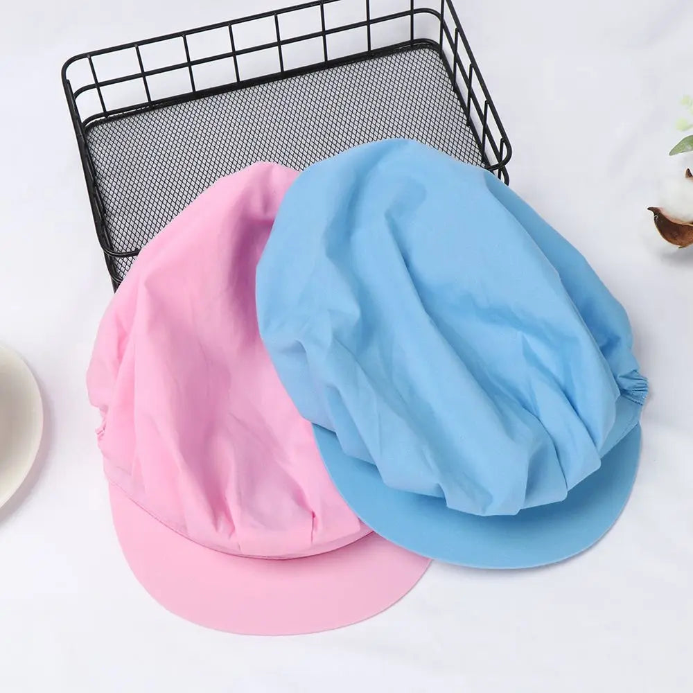 Chef Hat Kitchen Cooking Chef Cap Food Service Hair Nets Chic Work Accessories Women Bandage Adjustable Cap Solid