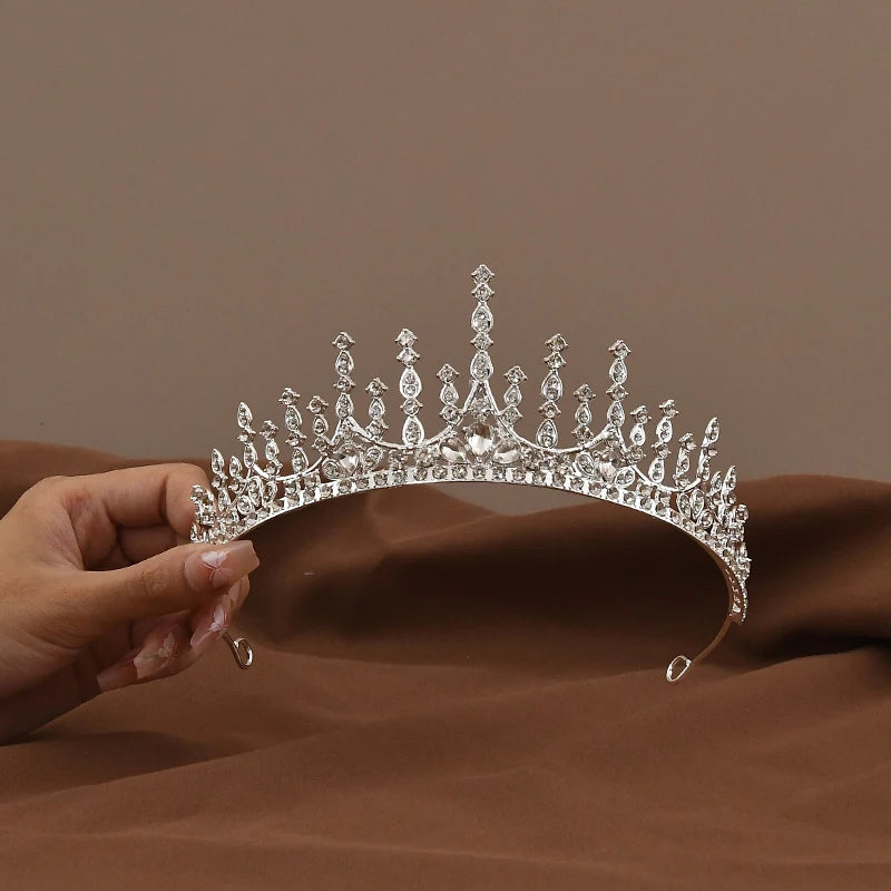 Baroque Vintage Luxury Crown Wedding Headwear For Girl Women's Birthday Party  Princess Children's Hair Jewelry Accessories