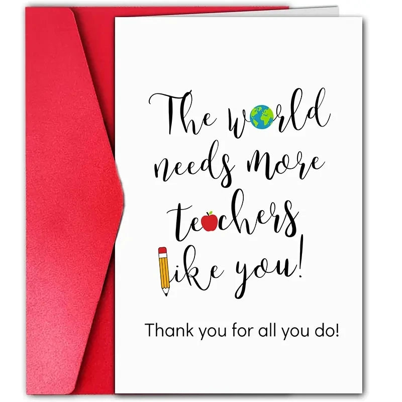 1 pc Teacher appreciation card. Teacher thank you sign.