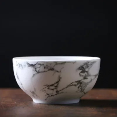 Ceramics Tableware Nordic Marbling Multiple Size Round Oval Plate Bowl Dish Pot Spoon Household Kitchen Supplies Dinnerware