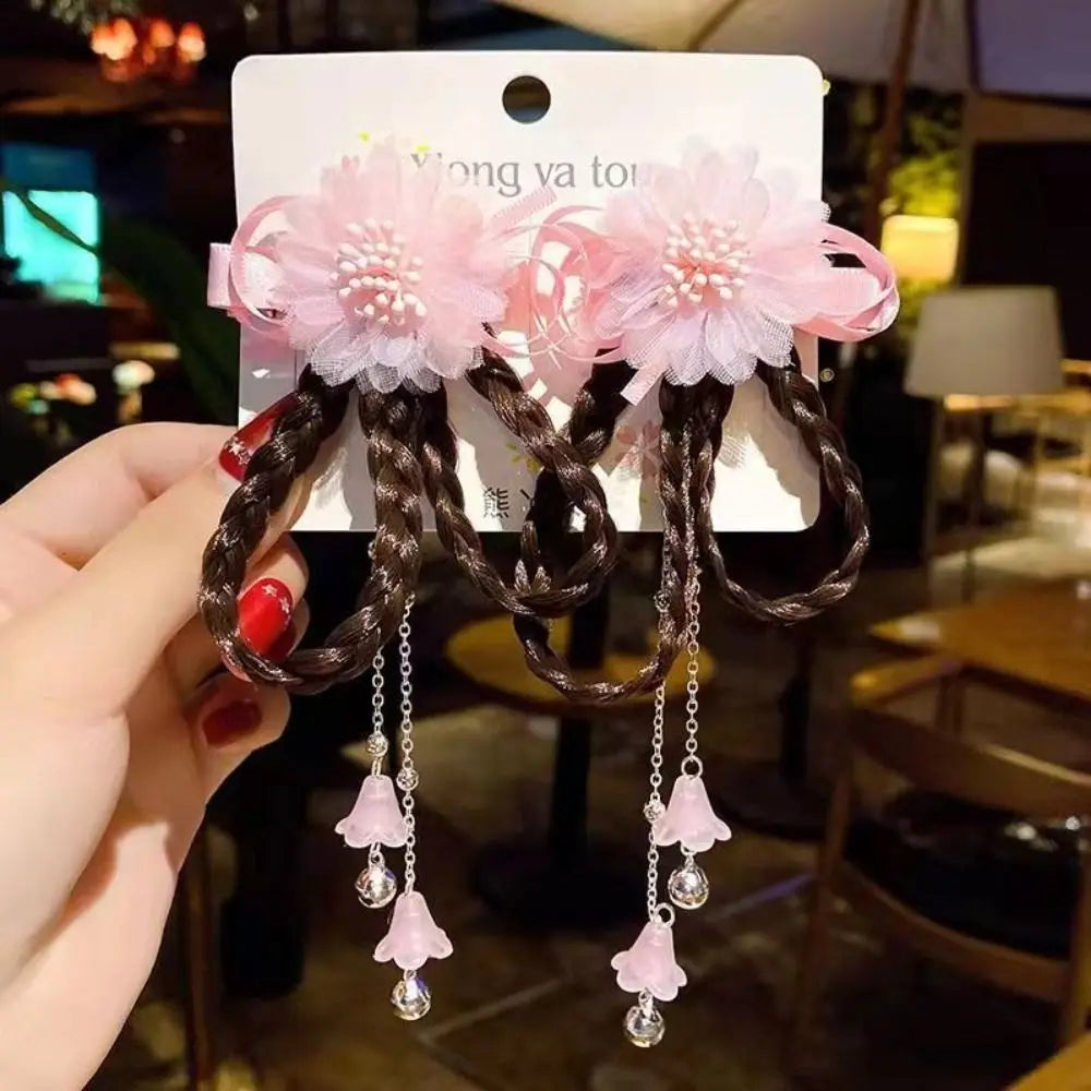 Duckbill Clip Bowknot  Hair Clip Wig Braid Head Wear Ancient Style  Hairpin Children Hair Clip Women Hair Accessories